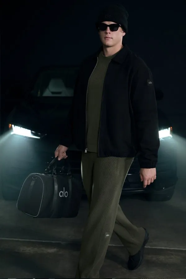 Domain Rib Knit Sweatpant - Green Olive